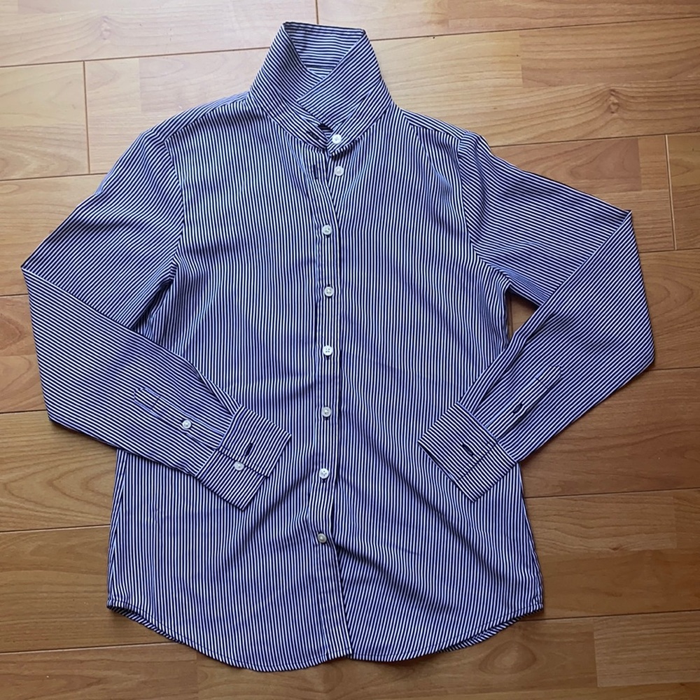 Banana Republic Striped Button-Up